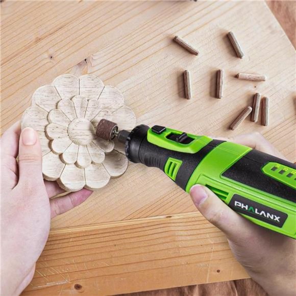 8V Cordless Rotary Tool Kit, 2.0 Ah Battery Rechargeable Rotary Tool with 73pcs - Picture 4 of 8